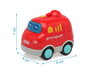 KioKids - Camion de pompiers jouet avec lumière et son - 23 mélodies - Développe la motricité - Jouet à tirer - Pour bébé +12 mois - Rouge