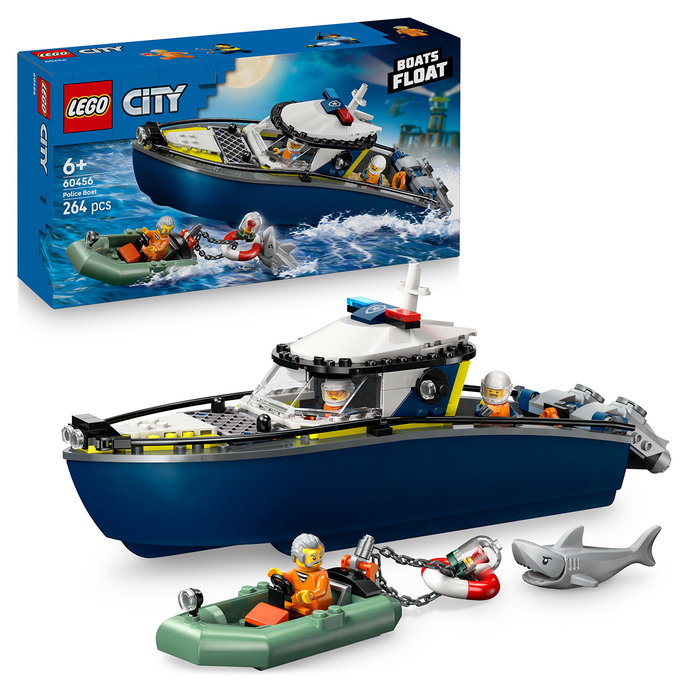 LEGO City La course-poursuite en bateau de police 60456 LEGO City La course-poursuite en bateau de police 60456
