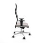 Piqueras y Crespo Chaise de Bureau Albacete XL Blanc et Noir