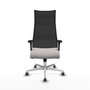 Piqueras y Crespo Chaise de Bureau Albacete XL Blanc et Noir