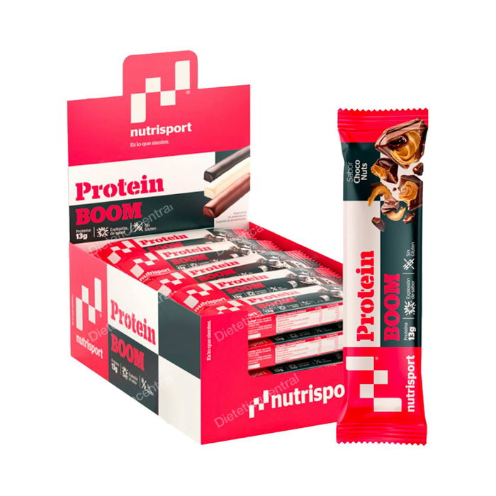 NUTRISPORT Protein Boom Chocopeanuts 24 unités NUTRISPORT Protein Boom Chocopeanuts 24 unités