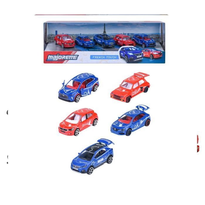 Smoby Coffret Cadeau 10 Véhicules City - Voitures de ville métal 1/64