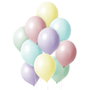 Party Time Lot de 10 Ballons Couleurs Pastel