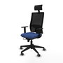 Piqueras y Crespo Chaise de Bureau Horna avec Appui-tête, Bleu Marine