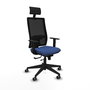 Piqueras y Crespo Chaise de Bureau Horna avec Appui-tête, Bleu Marine
