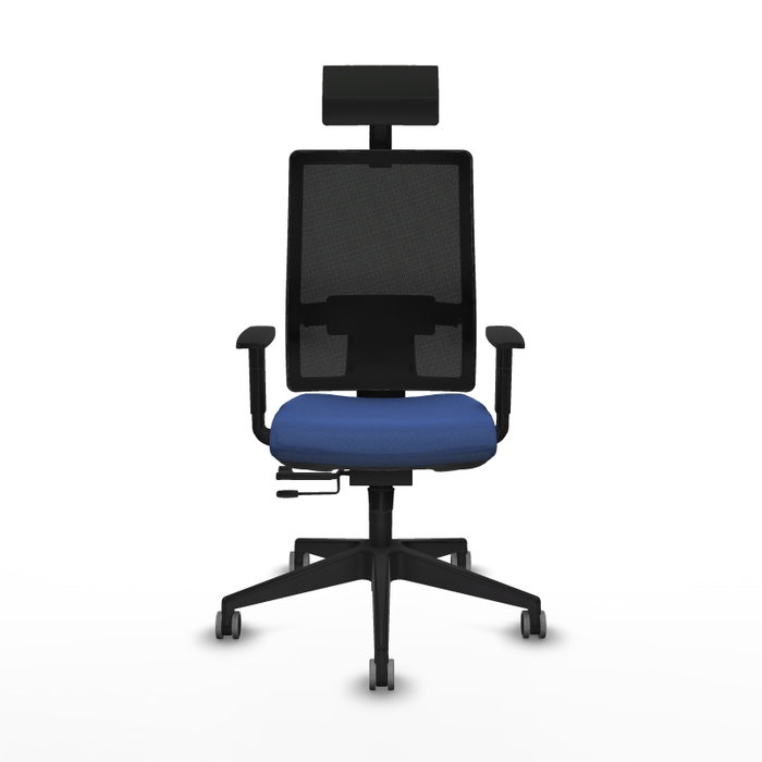 Piqueras y Crespo Chaise de Bureau Horna avec Appui-tête, Bleu Marine