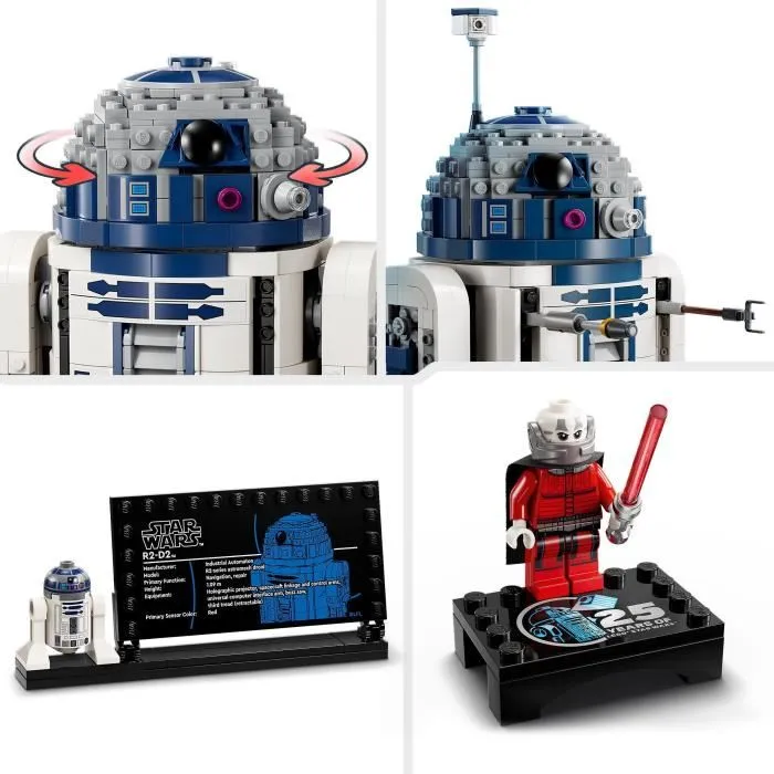 Lego Star Wars 75379 R2-D2 - Jouet de Construction Droide, Maquette à Construire avec 1050 Pièces, Cadeau Enfant 10 ans et plus