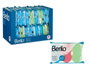 Berilo Set de 3 éponges de bain couleurs assorties 25 x 4 x 13 cm (Set de 18)