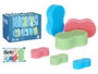 Berilo Set de 3 éponges de bain couleurs assorties 25 x 4 x 13 cm (Set de 18)