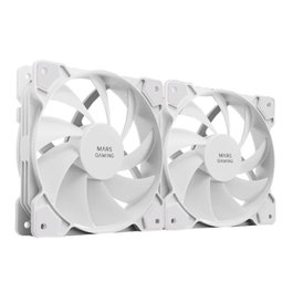 Mars Gaming MF-PROX2 White 120mm Blanc (Pack de 2) de ventilateurs de boîtier