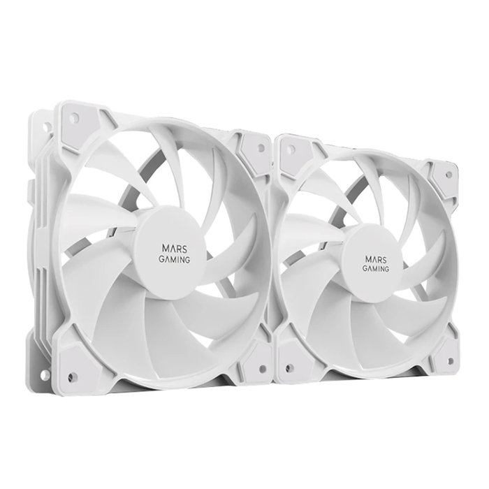 Mars Gaming Ventilateur boîtier MF-PROX2 Blanc 120mm Silencieux 12dB Connectique Molex 4Pin / 3Pin Mars Gaming Ventilateur boîtier MF-PROX2 Blanc 120mm Silencieux 12dB Connectique Molex 4Pin / 3Pin
