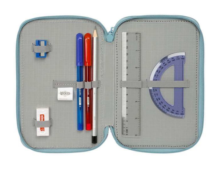 Safta - Plumier triple avec 37 pièces, dimensions 12.5 x 19.5 x 5.5 cm Safta - Plumier triple avec 37 pièces, dimensions 12.5 x 19.5 x 5.5 cm