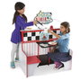 Melissa & Doug - Restaurante de Comidas - Restaurant de jeu pour enfant avec accessoires - Jeu d'imitation - Dimensions : 108x66x18 cm - Langue : Espagnol