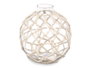 GIFTDECOR Esfera Vidrio Cuerda Blanca Med