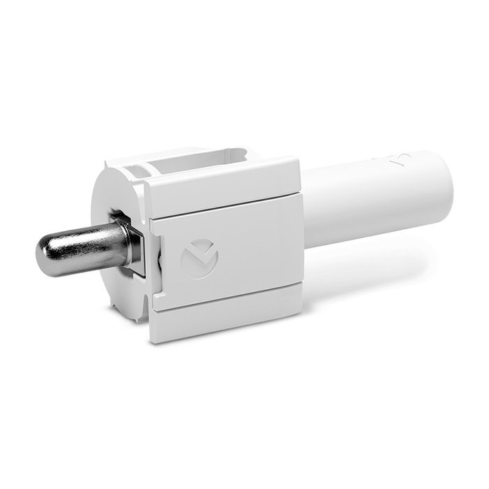 ITALIANA FERRAMENTA Kintai PIV 5mm - Support d'étagère encastrable à encliquetage automatique, blanc, pour meubles et cuisine