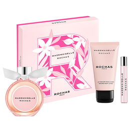 Rochas - Coffret Mademoiselle Rochas Eau de Parfum Femme - Eau de Parfum 50 ml + 7.5 ml et Lait pour le Corps 50 ml