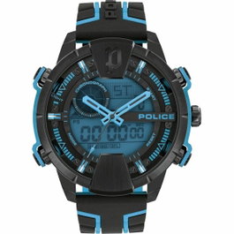 Police PEWJP2110202 Ana-Digi Noir et Bleu