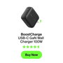 Belkin BoostCharge 100W USB-C GaN Fold.Plug Black WCH025kqBK
