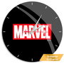 ERT GROUP Horloge Murale Marvel avec Cadran Réfléchissant 30,5 cm - Mécanisme Silencieux, Aiguilles en Métal - Fonctionne sur Pile AA