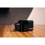 Verbatim Chargeur 65W 2 Ports avec Câble Rétractable - Black