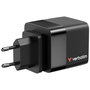 Verbatim Chargeur 65W 2 Ports avec Câble Rétractable - Black