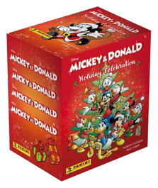Panini Mickey & Donald Holiday Celebration Sticker & Trading Card Collection boîte de pochettes (36)