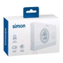 Simon Termostato digital on/off blanc 12,5 x 2,4 x 8,5 cm avec écran rétroéclairé pour chauffage et climatisation