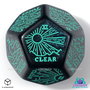 Viridian Jumbo dé Weather Generator Die D12 Turquoise