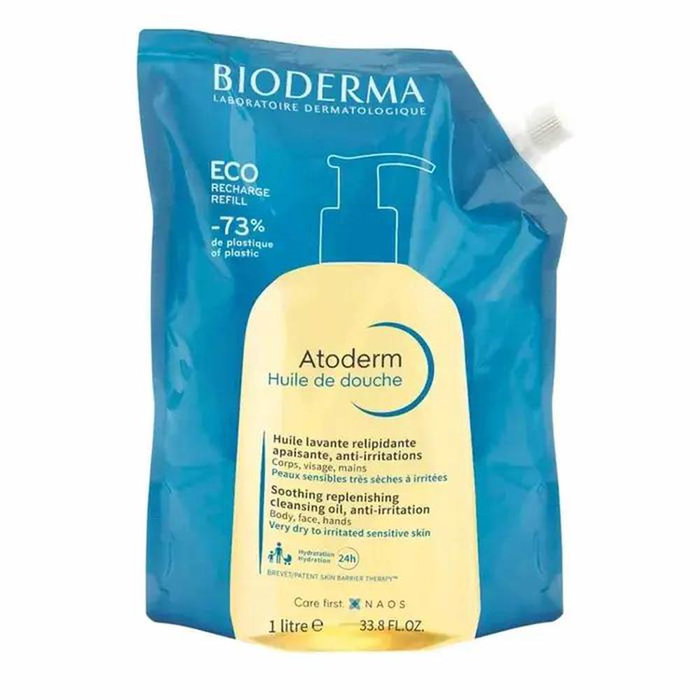 Bioderma Atoderm Huile de Douche Apaisante - 1 Litre - Formule Eco-Recharge Bioderma Atoderm Huile de Douche Apaisante - 1 Litre - Formule Eco-Recharge