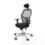 Piqueras y Crespo Chaise de Bureau avec Appui-tête 1D086G1 Noir