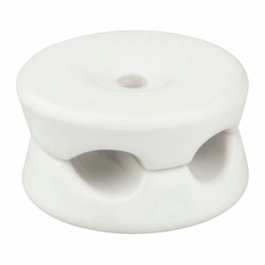 F-Line Sujetacables double en porcelaine blanc, 5 pièces