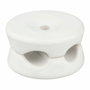 F-Line Sujetacables double en porcelaine blanc, 5 pièces