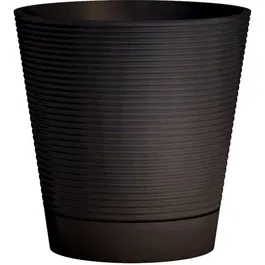 Garden ID Green Care Sense - Pot de réserve d'eau en matériaux recyclés résistant aux UV et au gel - Noir anthracite 40 cm - Garantie 10 ans