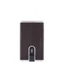 Piquadro Porte-cartes en cuir Marron Black Square Système coulissant