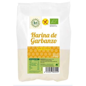 SOLNATURAL Farine de pois chiches BIO sans gluten 500g SOLNATURAL Farine de pois chiches BIO sans gluten 500g
