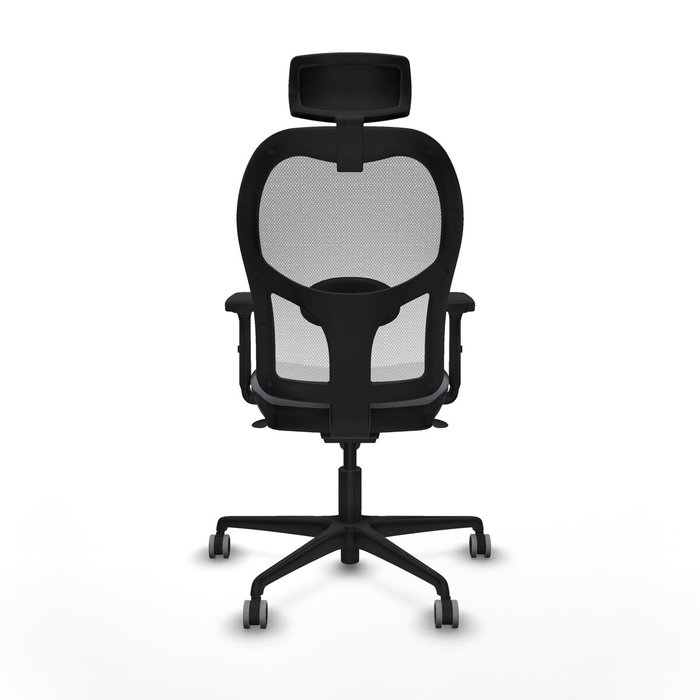 Piqueras y Crespo Chaise de Bureau 2D036G2 Gris avec Appui-tête