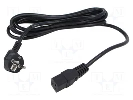 POS Câble d'alimentation H05VV-F 3x1,5mm2 3m noir