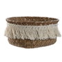 Home ESPRIT Set de paniers Fibre naturelle Boho Usé, 16 x 16 x 6 cm