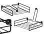 Kinvara Serviette de Table en Acier Noir 19x5x19 cm (Set de 12)
