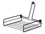 Kinvara Serviette de Table en Acier Noir 19x5x19 cm (Set de 12)