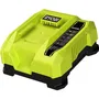 Ryobi Chargeur rapide 36V MAXPOWER 6,0 A RY36C60A pour batteries Lithium+ 36V, recharge en 60 min pour batterie 5,0 Ah, avec indicateur de niveau