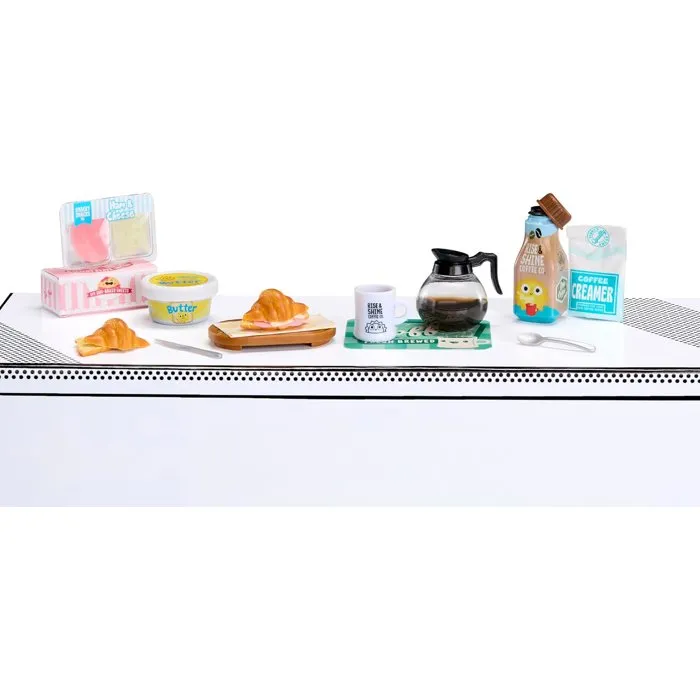 MGA's Miniverse - Make It Mini Foods: Café - Série 6A - Jeu de collection créatif miniatures nourriture - Kit 8 recettes - À partir de 8 ans