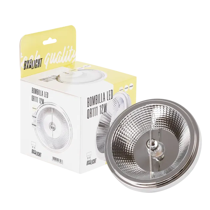 BX3 LIGHT LED QR111 12W 1200Lm 6000K GU10 40000H - Ampoule LED haute performance pour éclairage accent et commercial