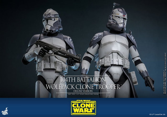 Star Wars The Clone Wars figurine 1/6 104th Battalion Wolfpack Clone Trooper Deluxe Version 30 cm Star Wars The Clone Wars figurine 1/6 104th Battalion Wolfpack Clone Trooper Deluxe Version 30 cm