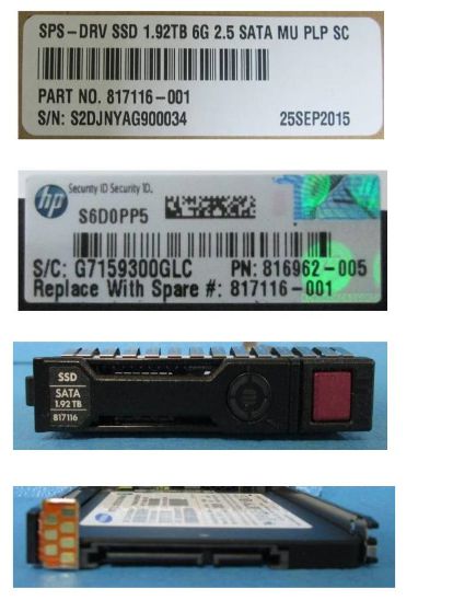 HP SSD 1,92 To 2,5 pouces Serial ATA III 6 Gbit/s