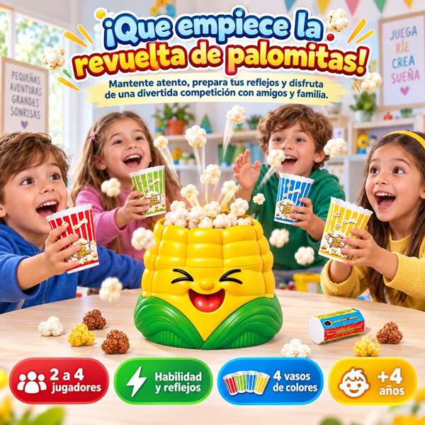 Jugatoys - enfamilia Jeu Palomitas Revoltosas ¡Pop! ¡Pop!