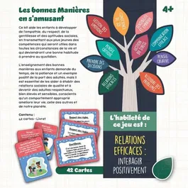Lisciani Giochi - Jeu de cartes éducatif des bonnes manières - Jeu LIFE SKILLS avec cartes illustrées pour enfants dès 4 ans