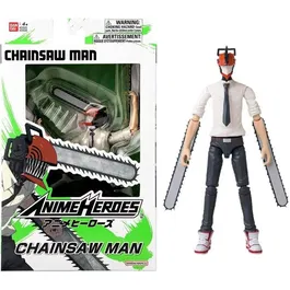 Bandai - Figurine Anime Heroes Chainsaw Man 17 cm Articulée 16 Points - 37026 - Figurine de Collection