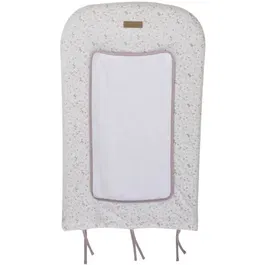 Domiva - Matelas à langer avec housse et éponge imperméable - Décoration forêt enchantée lilas - 70 x 60 cm