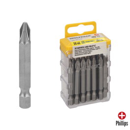 WOLFPACK LINEA PROFESIONAL Lot de 50 embouts de vissage Phillips N.2 S2
